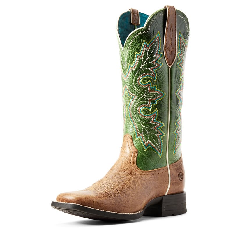 Ariat Western: Breakout Botas Western Mujer - Kaki / Verde (DKOIE9276)